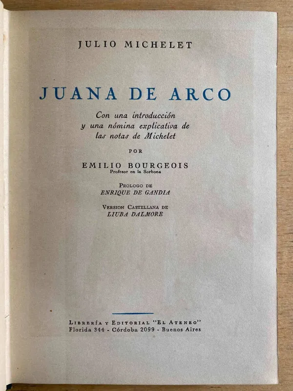 Juana De Arco - Michelet, Julio (f3)