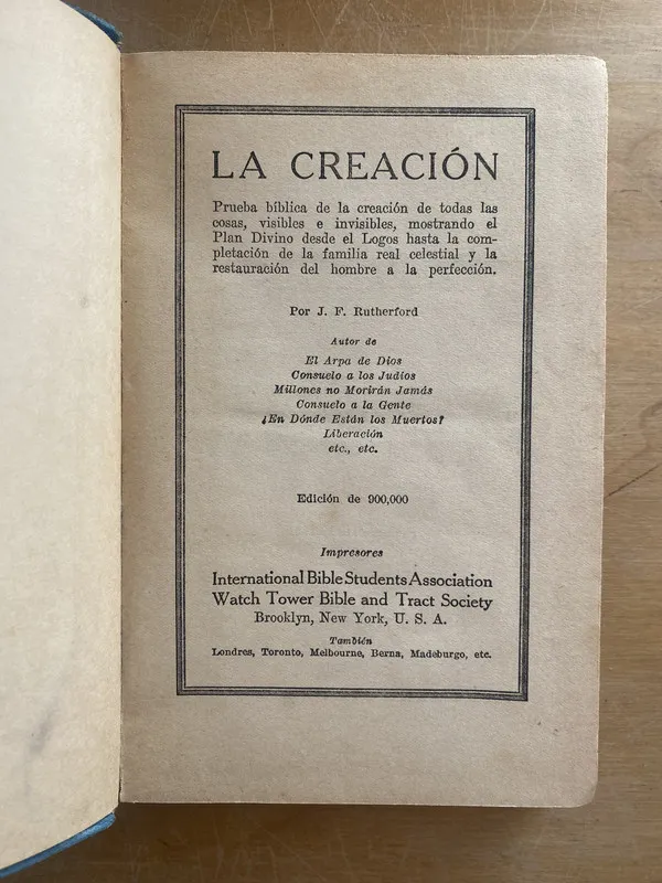 La creacion - Rutherford, J.F. (a2)