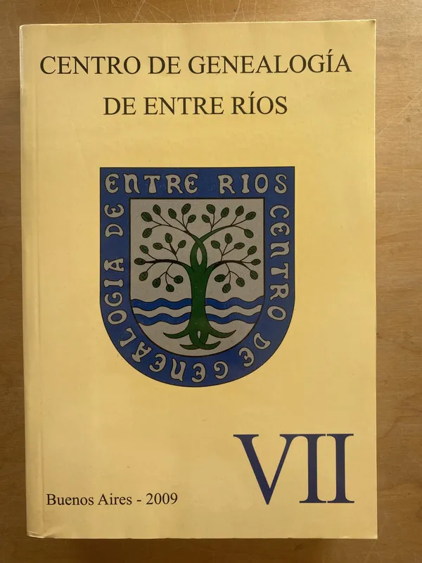 Tapa de Boletin - Centro de Genealogia de Entre Rios VII (a2)
