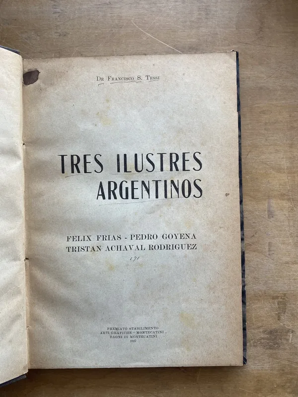 Tres ilustres argentinos - Tessi, Francisco (dd6)