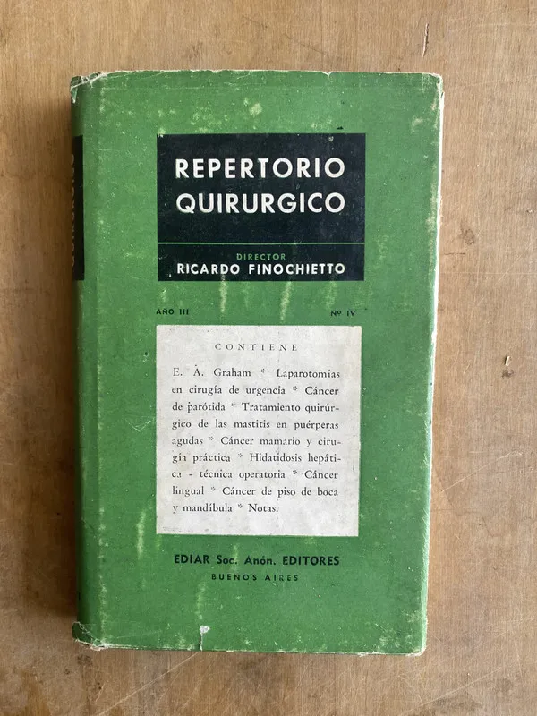 Repertorio Quirurgico - Finochietto, Ricardo (ii2)