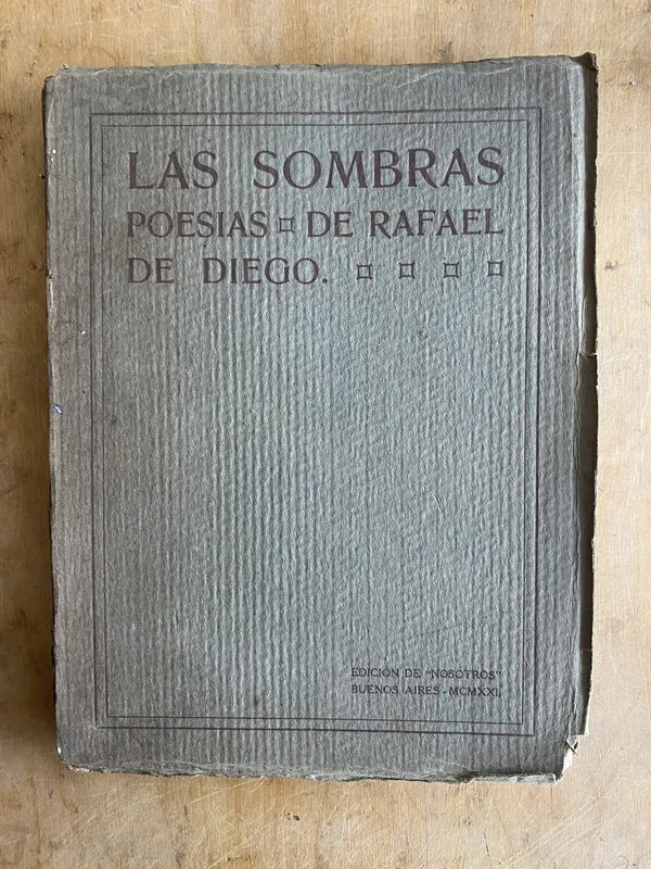 Las sombras. Poesias - De Diego, De Rafael (ñ4)