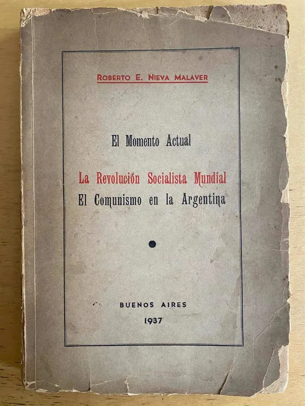 Tapa de El Momento Actual. La Revolucion Social- Nieva Malaver (j5)