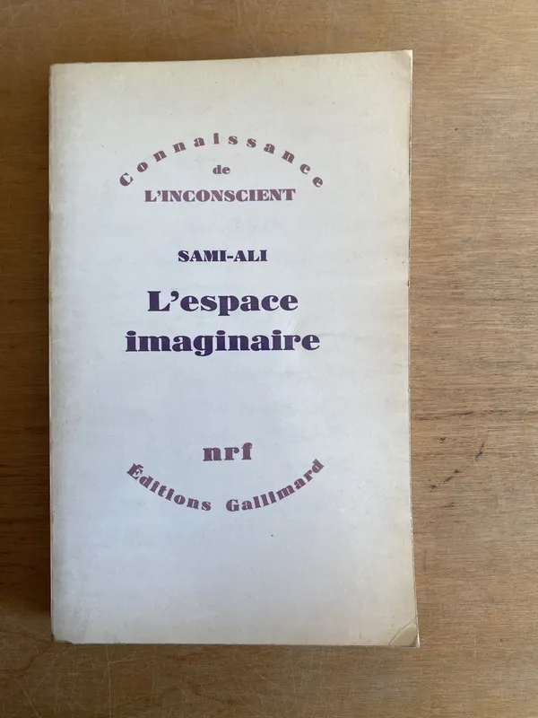 Tapa de L’espace imaginaire - Sami-Ali (3m2)