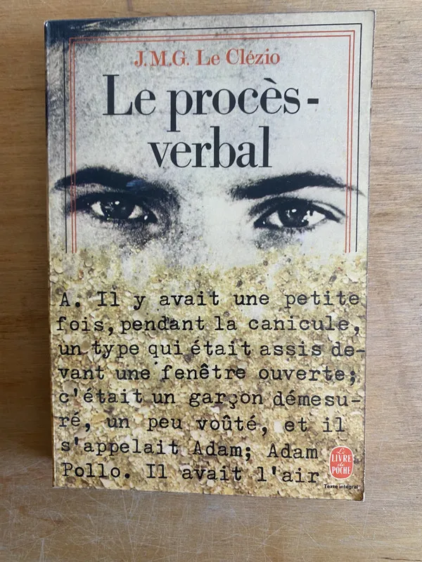 Le proces-verbal - Le Clezio, J. M. G (3m2)