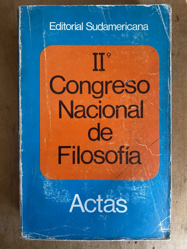 Tapa de II° Congreso Nacional de Filosofia – Actas - (L6)
