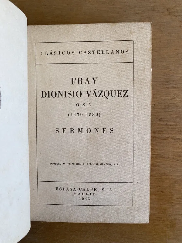 Sermones - Fray Dionisio Vazquez (O.S.A) (3i3)