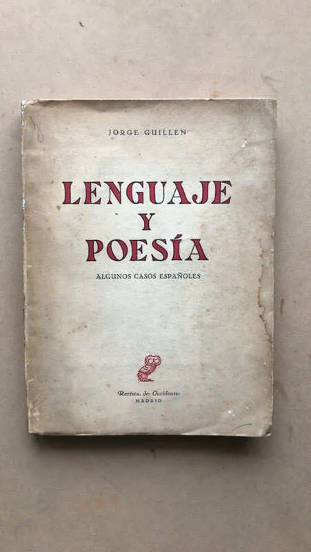 Lenguaje Y Poesia - Guillen, Jorge (ñ1)