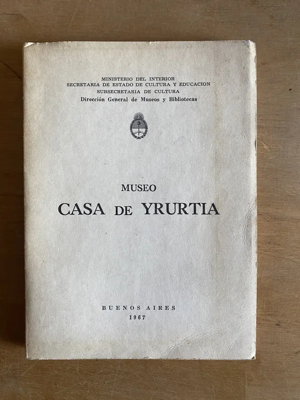 Tapa de Museo. Casa de Yrurtia - (3k3)