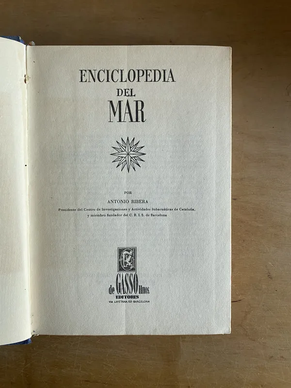 Tapa de Enciclopedia del mar - Rivera, Antonio (3k3)