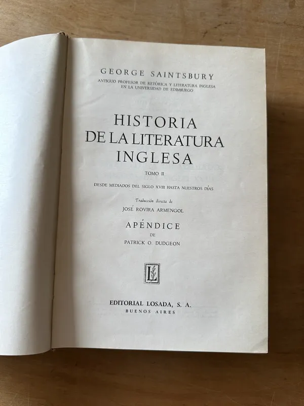 Historia de la literatura inglesa - Saintsbury, George (3j2