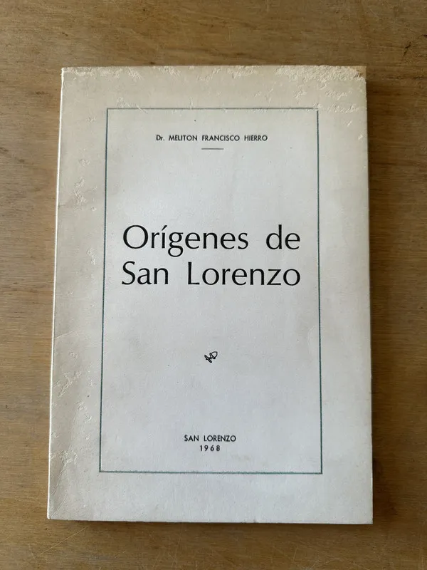 Tapa de Origenes de San Lorenzo - Hierro, Meliton Francisco (3L2)