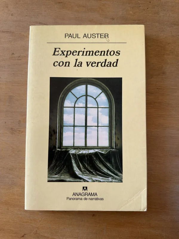 Tapa de Experimentos con la verdad - Auster, Paul (3L3)