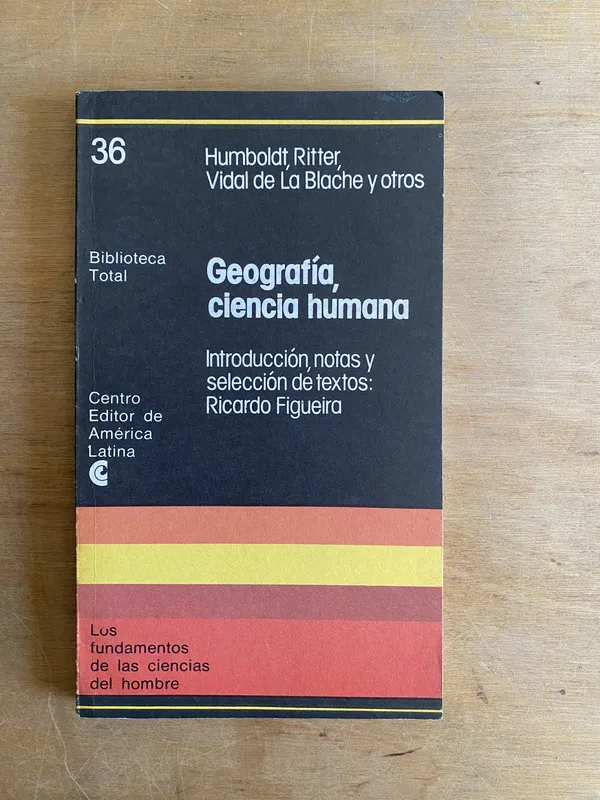 Geografia, ciencia humana - Humboldt; Ritter (2cf)