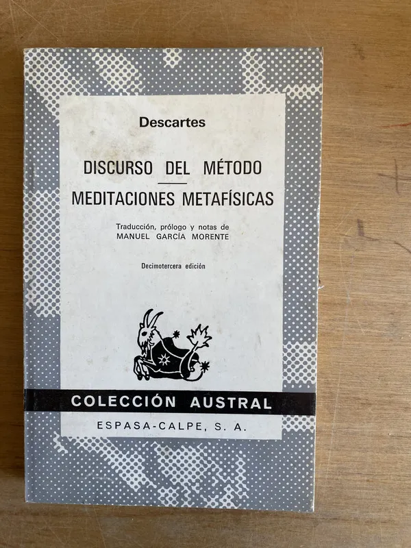 Discurso del Metodo / Meditaciones Metafis- Descartes (3n3)