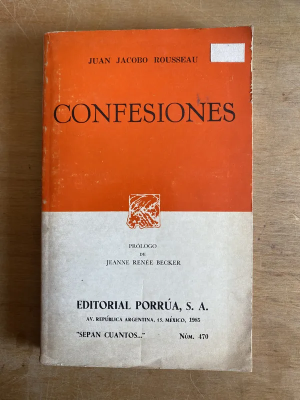 Confesiones - Rousseau, Juan Jacobo (3n2)