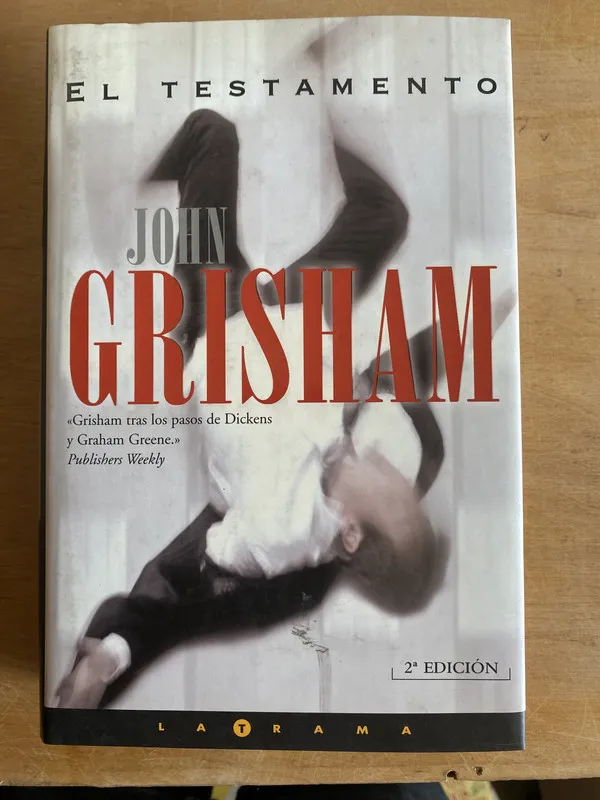 Tapa de El testamento - Grisham, John (3n5)