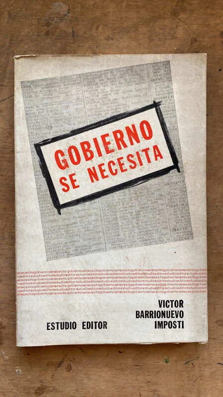 Gobierno Se Necesita - Barrionuevo Imposti, Victor (ee4)