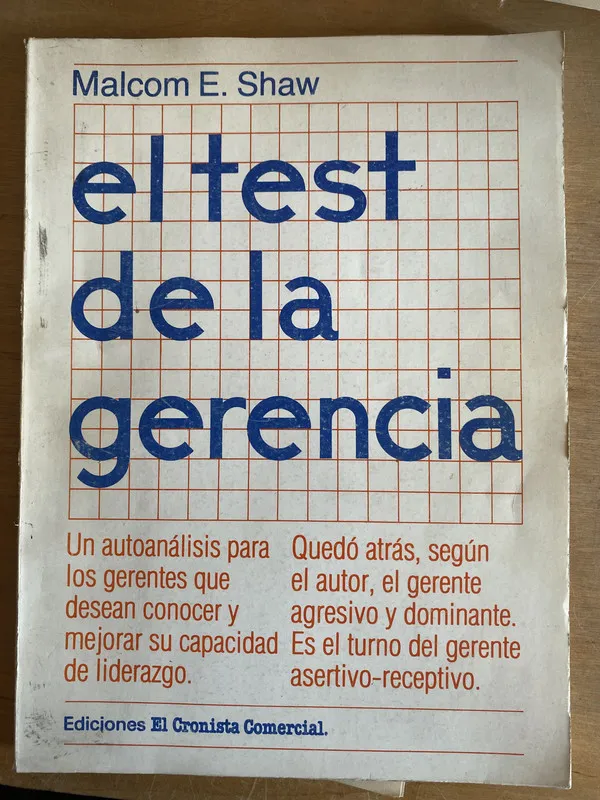 El test de la gerencia. Un autoanalisis gerentes- Shaw (3i2