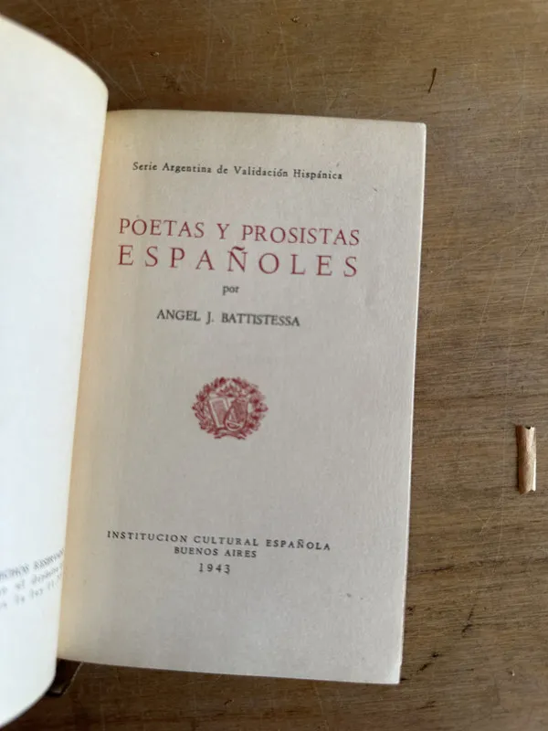 Poetas y prosistas españoles - Battistessa angel J. (2t7)