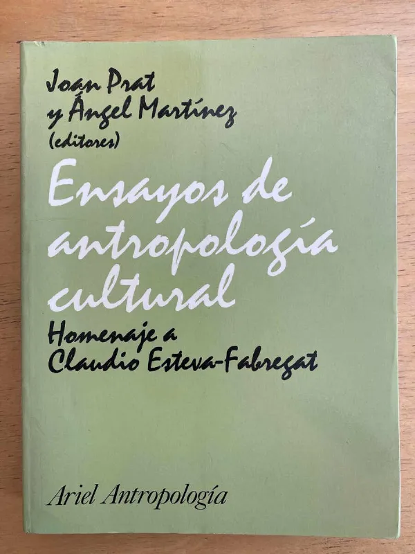 Tapa de Ensayos De Antropologia Cultural. Esteva Fabregat- Prat (F1)