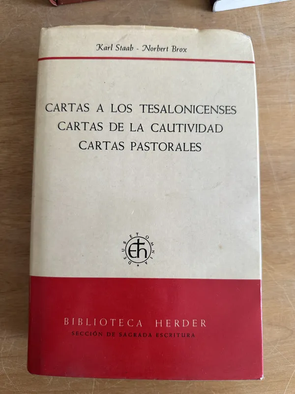 Cartas a los Tesalonicenses- Staab; Brox (2o3)