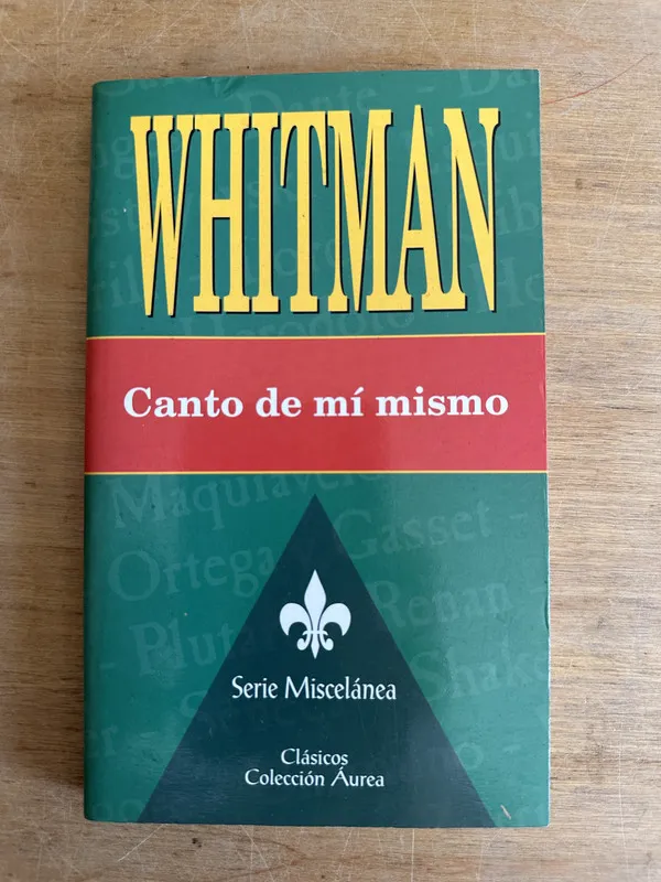 Canto de mi mismo - Whitman Walt (2m2)