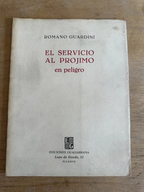 El servicio al projimo - Guardini Romano (2m3)