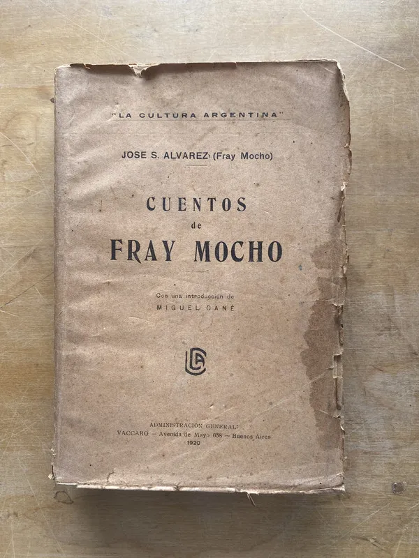 Tapa de Cuentos de Fray Mocho - Alvarez Jose S. (Fray Mocho) (LL5)
