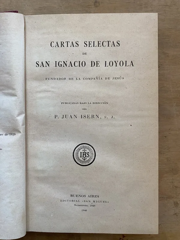 Cartas selectas de San Ignacion de Loyola - Isern (bb1)