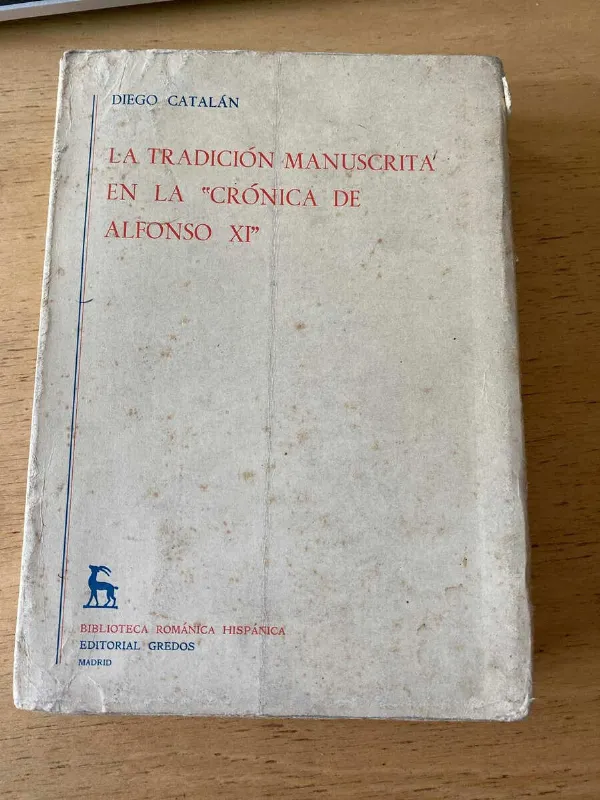 Tapa de La Tradicion Manuscrita En La Cronica De Alfons- Catalan (s2