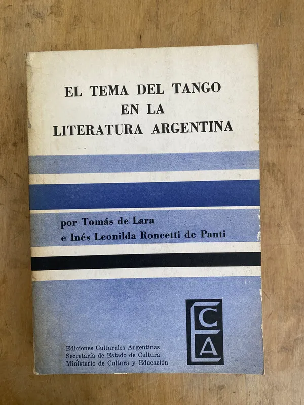 El tema del tango en la literatura argentina - De Lara (bb4
