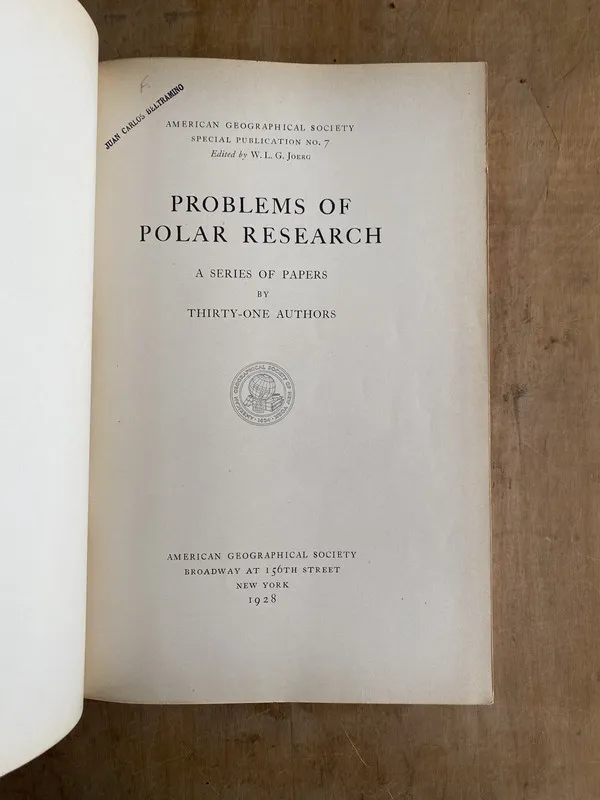 Problems of polar research a series of papers - Joerg (zz3)
