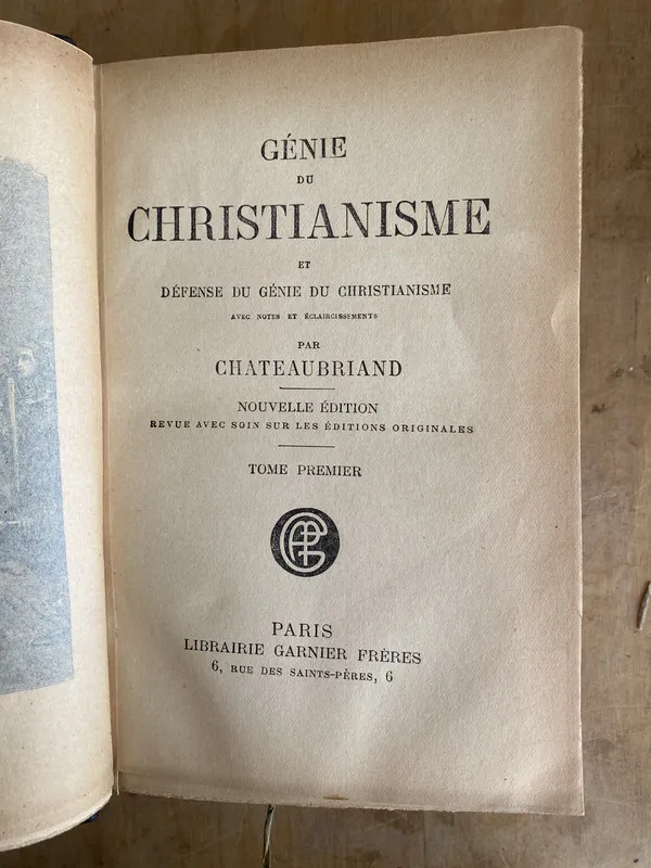 Genie du Christianisme - Chateaubriand (zz2)