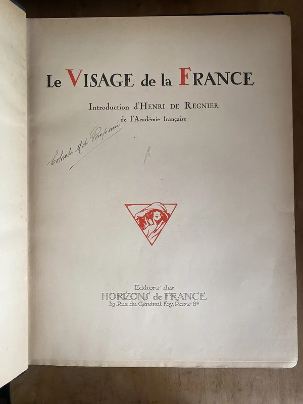 Le Visage de la France - De Regnier Henry (zz1)