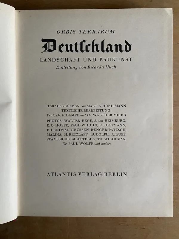 Orbis Terrarum Deutschland Landschaft und- HIELSCHER(2p0)