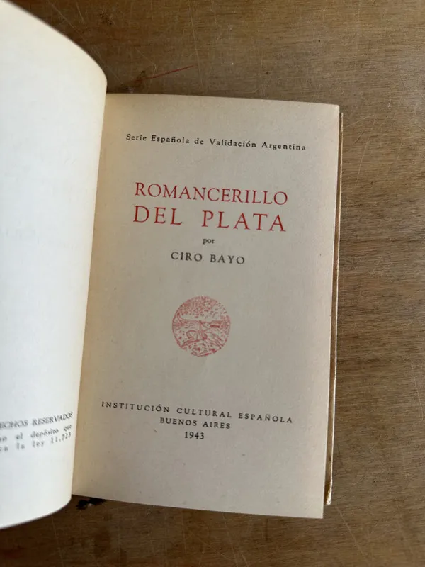 Romancerillo del Plata - Bayo Ciro (2t7)