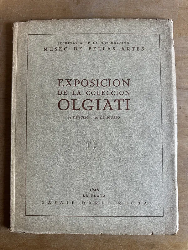 Tapa de Exposicion de la coleccion Olgiati - – (2q6)