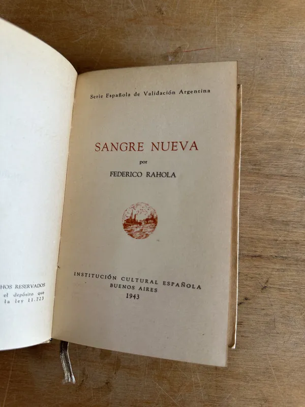 Sangre nueva - Rahola Federico (2t7)
