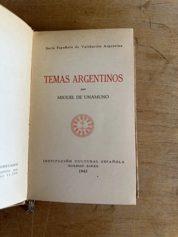 Temas argentinos - Unamuno Miguel de (2t7)
