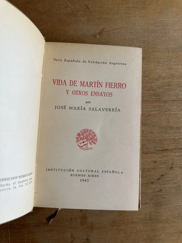 Vida de Martin Fierro y otros ensayos - Salaverria (2t7)