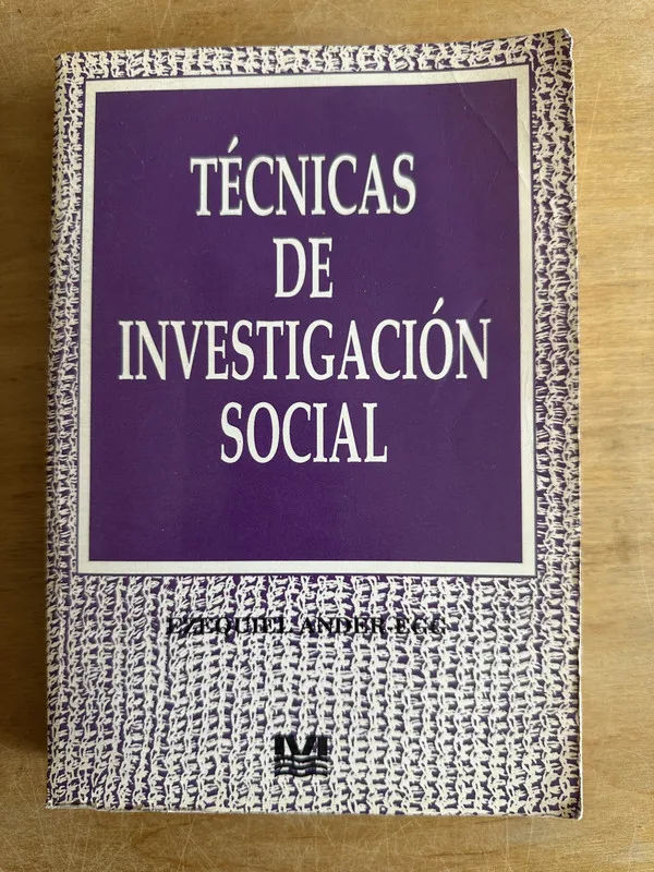 Tapa de Tecnicas de investigacion social - Ander-Egg Ezequiel (2p5)
