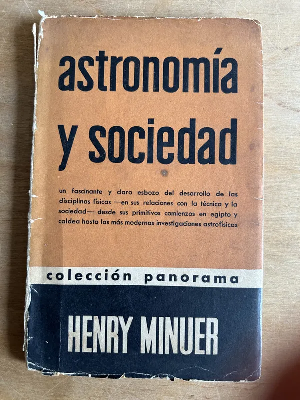 Tapa de Astronomia y sociedad - Minuer Henry (2t4)