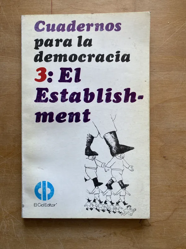 Tapa de Cuadernos para la democracia. 3: El establishment - (LL2)
