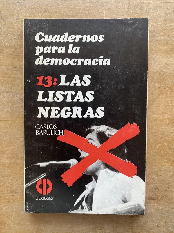 Cuadernos para la democracia 13: Las listas - Barulich (zz4