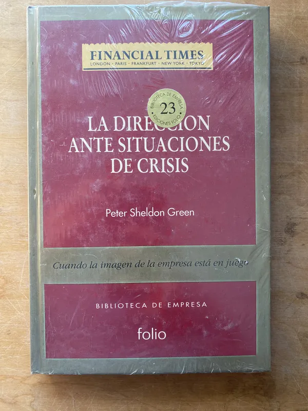 Tapa de La direccion ante situaciones de crisis- Sheldon Green (zz6