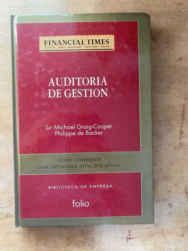 Auditoria de gestion - Graig Cooper; De Backer (zz6)