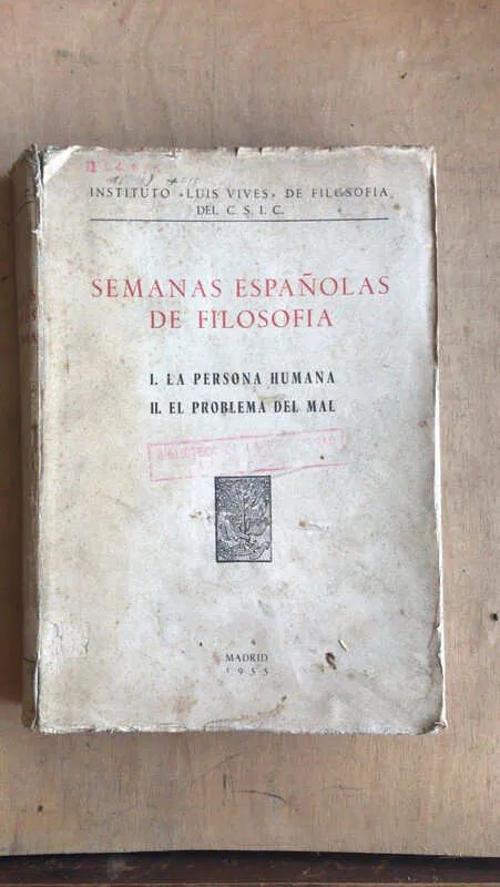 - Semanas Española De La Filosofia. (n5)