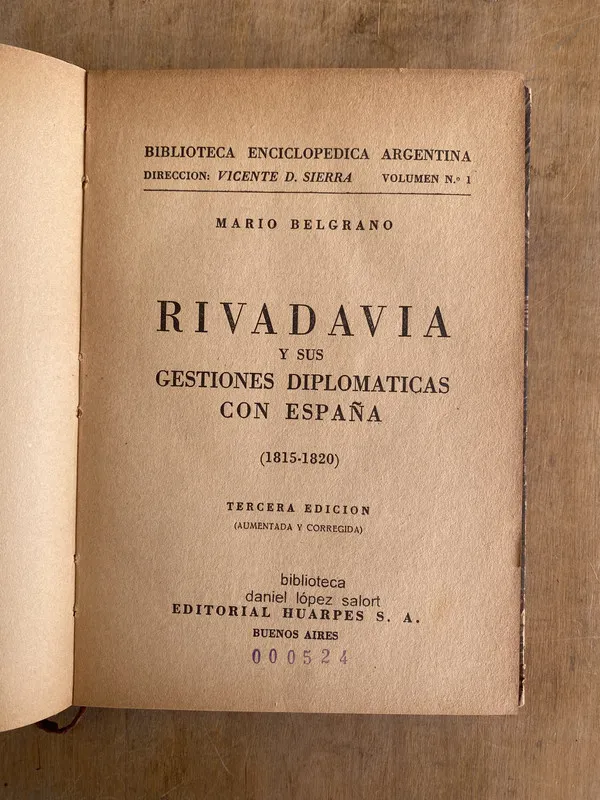 Rivadavia y sus gestiones diplomaticas con es- Belgrano (q2