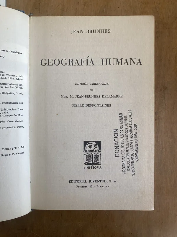 Geografia humana - Brunhes Jean (q5)